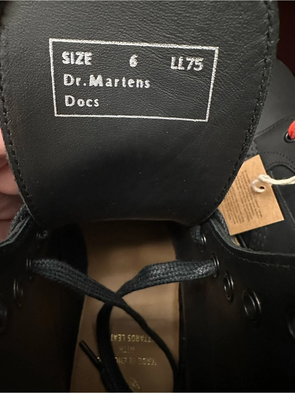 Dr. Martens 1460 Panel MIE Ventile Black Leather Boots - New With Box US M7 / W8